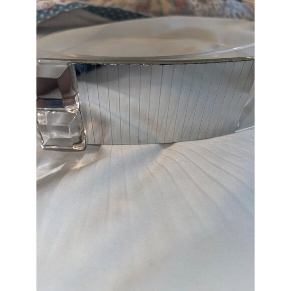 Kaso Vintage 1980s Womens Belt Size Large Waist Bracelets Clear Mirror main image 4